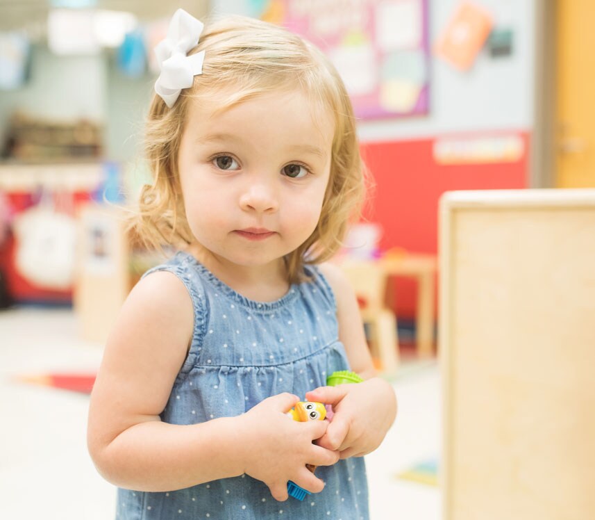 girl playing and fostering mental health